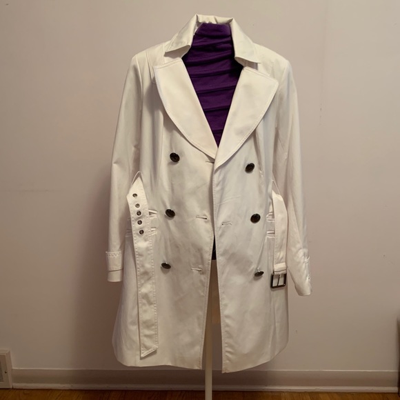 Vince Camuto Jackets & Blazers - White Vince Camuto Trench Coat